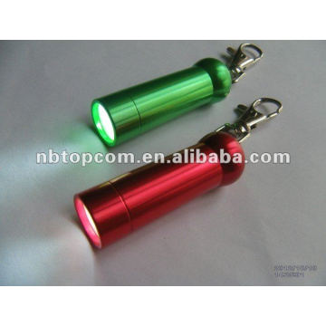 Antorcha led de aluminio mini llavero